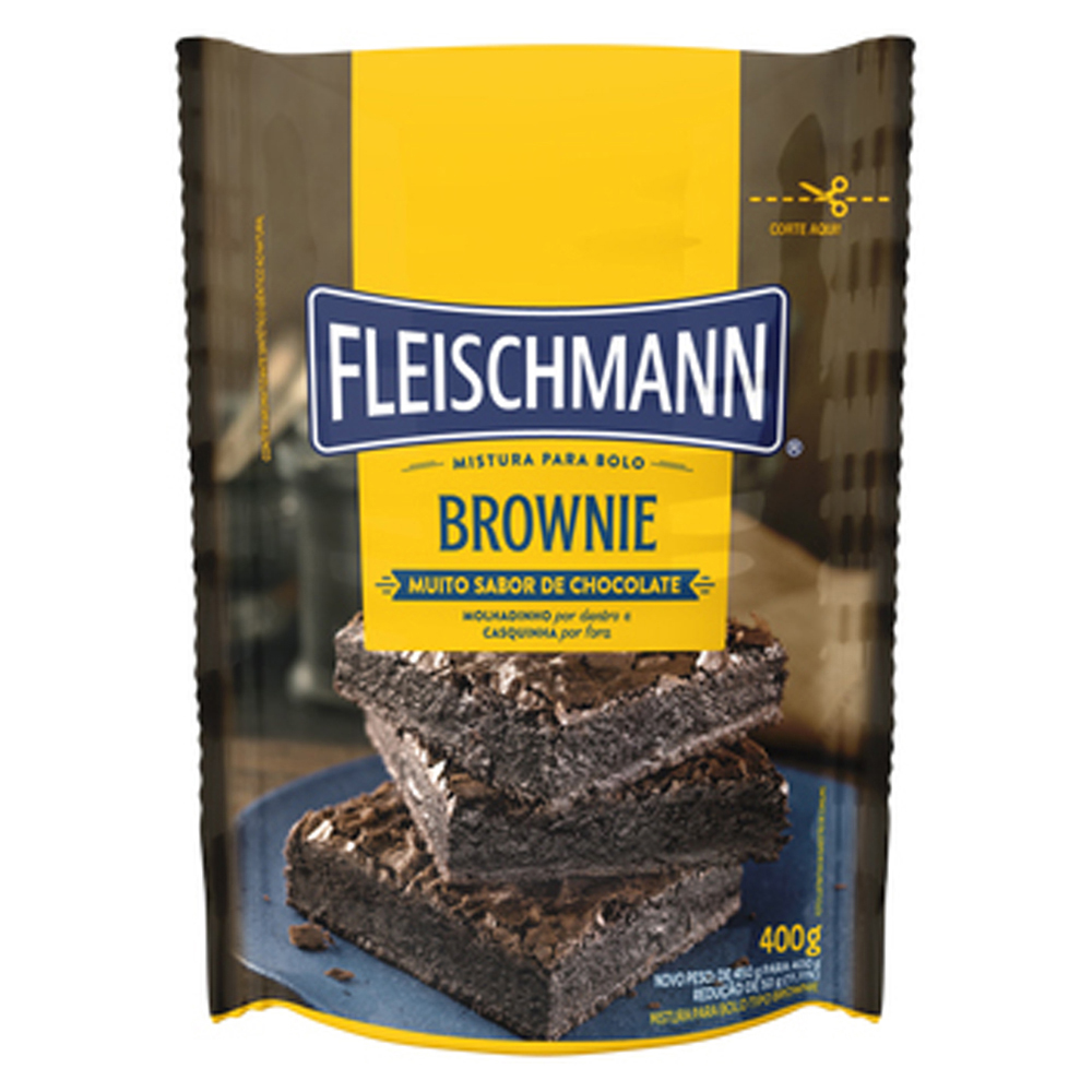 MISTURA PARA BOLO BROWNIE CHOCOLATE FLEISCHMANN SACHÊ 400G