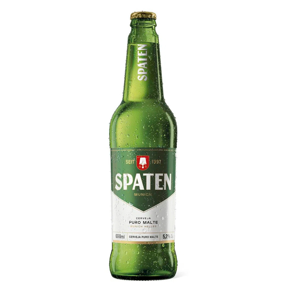 CERVEJA MUNICH HELLES PURO MALTE SPATEN GARRAFA 600ML