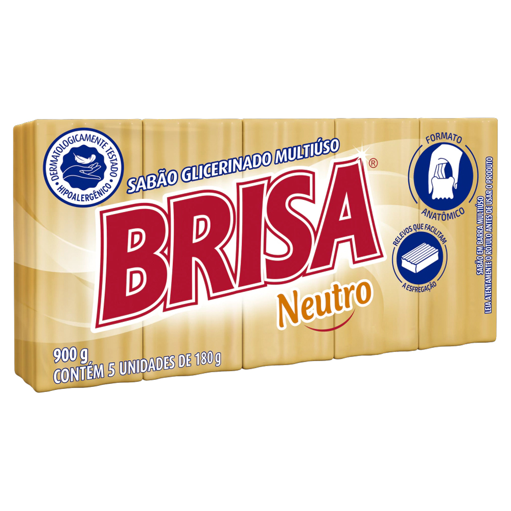 SABAO EM BARRA BRISA NEUTRO 5X180GR