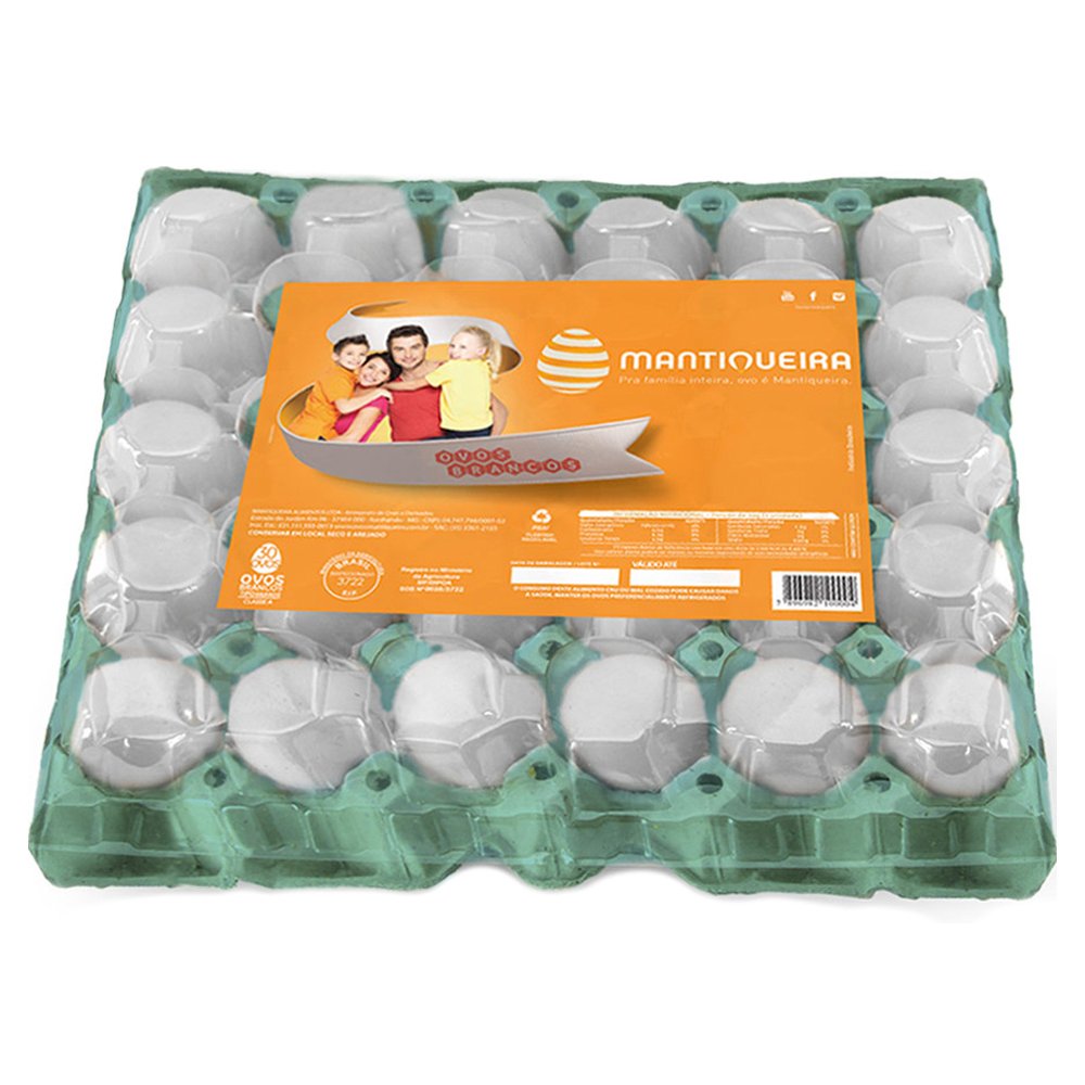 OVOS BRANCOS PVC MANTIQUEIRA C/30UN