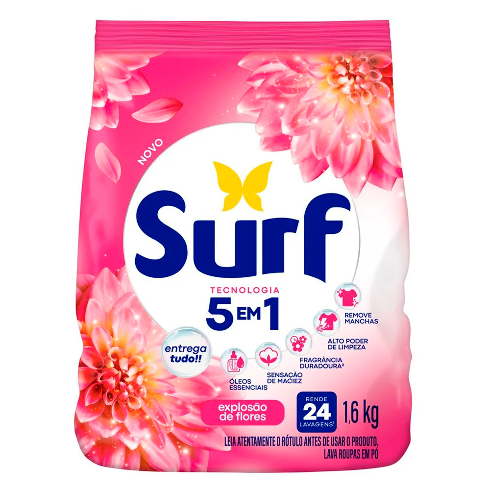 DET PO SURF 1,6KG ROSAS/FLOR DE LIS