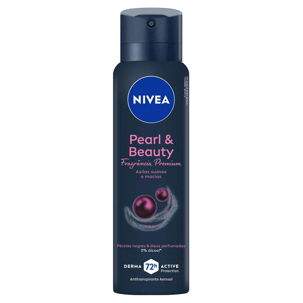 DESOD NIVEA AER 150ML FEM BLACK PEARL