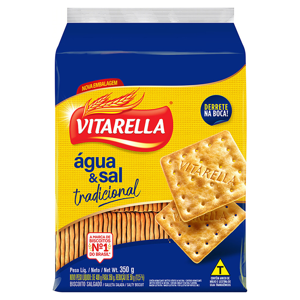 BISC VITARELLA 350G AGUA E SAL