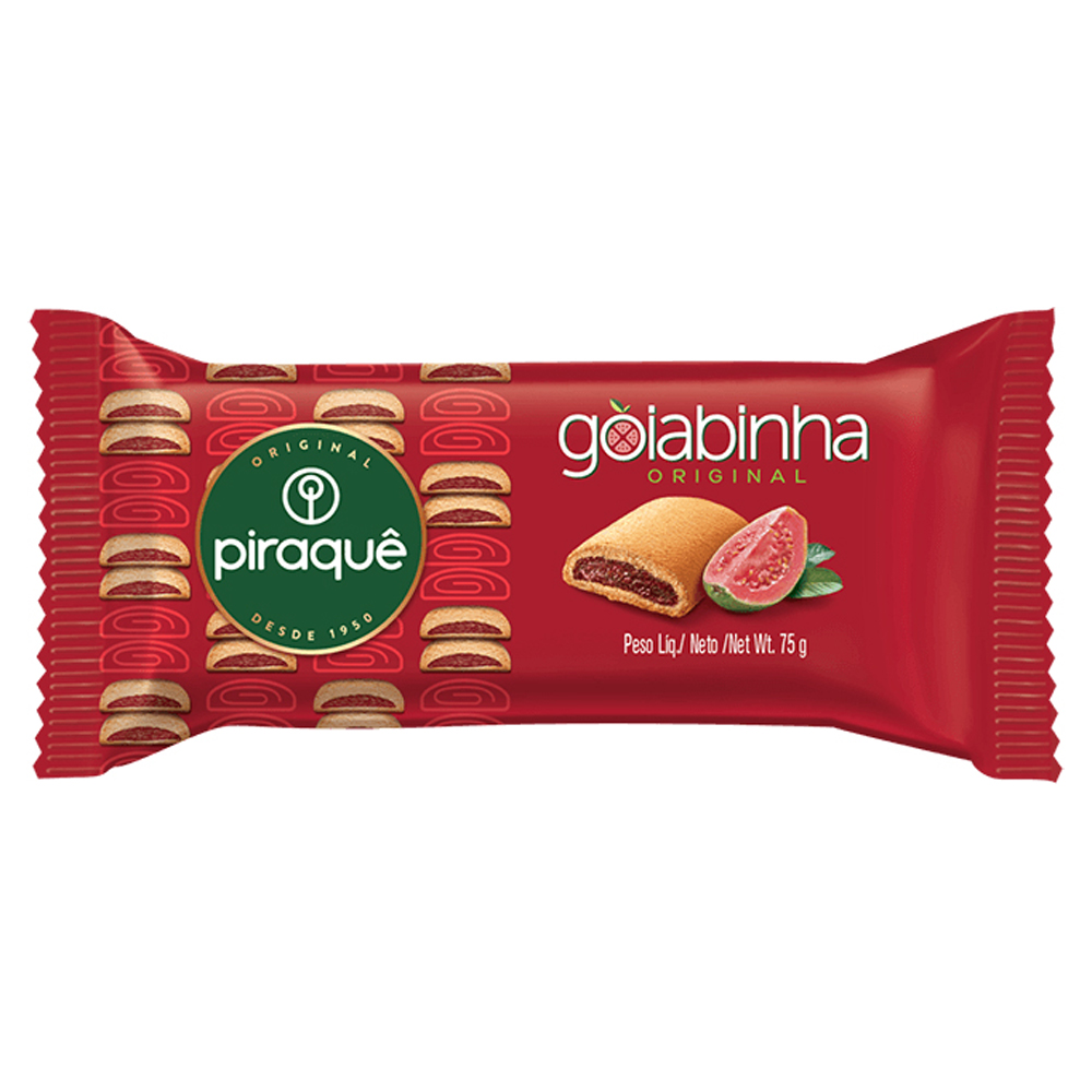 BISC PIRAQUE 75G ROLADINHO GOIABA