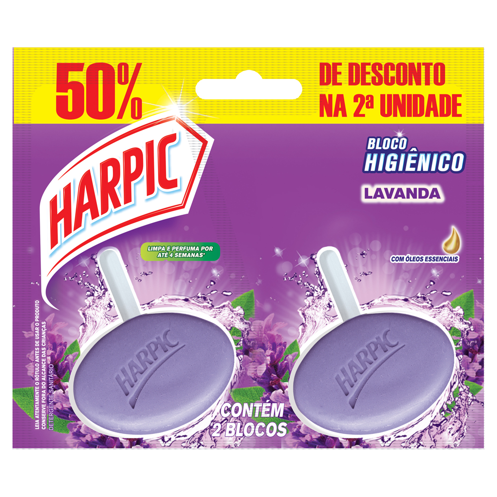 BLOCO SANIT HARPIC 2UN PROM LAVANDA