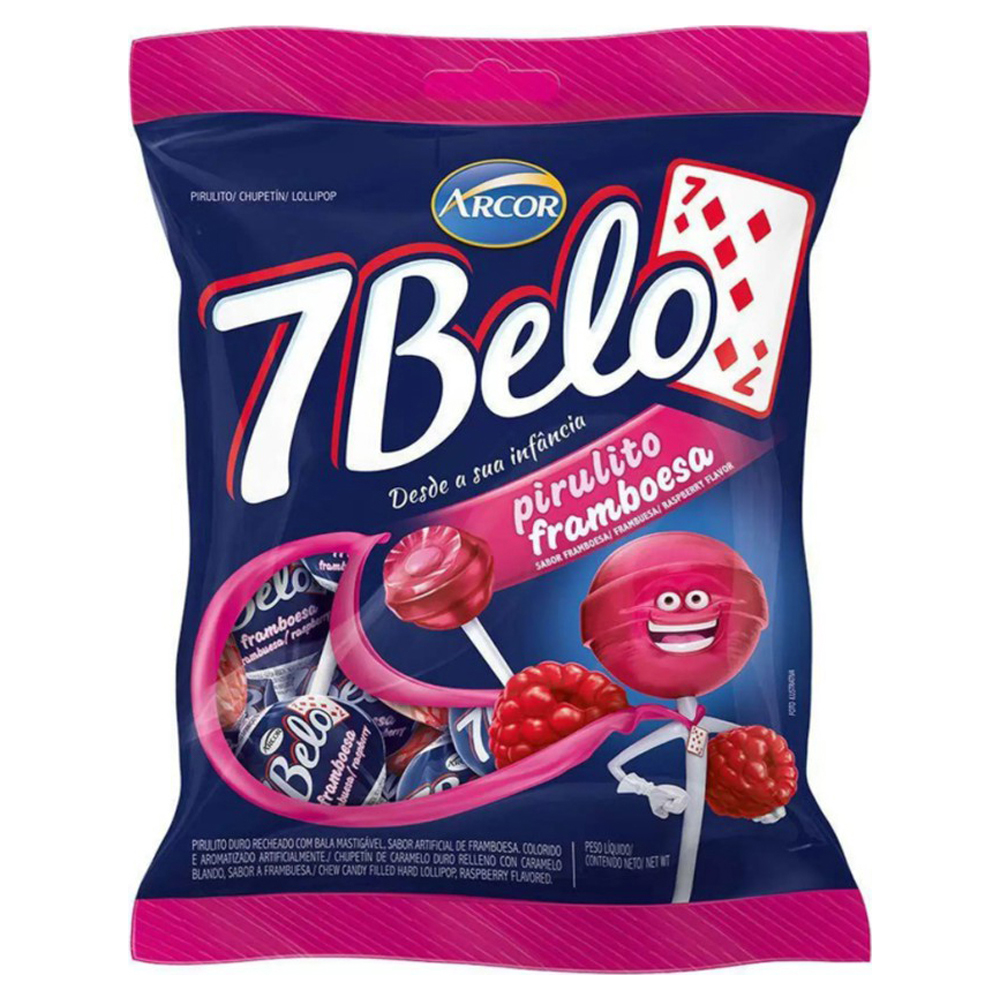 PIRULITO 7BELO FRAMBOESA 500G