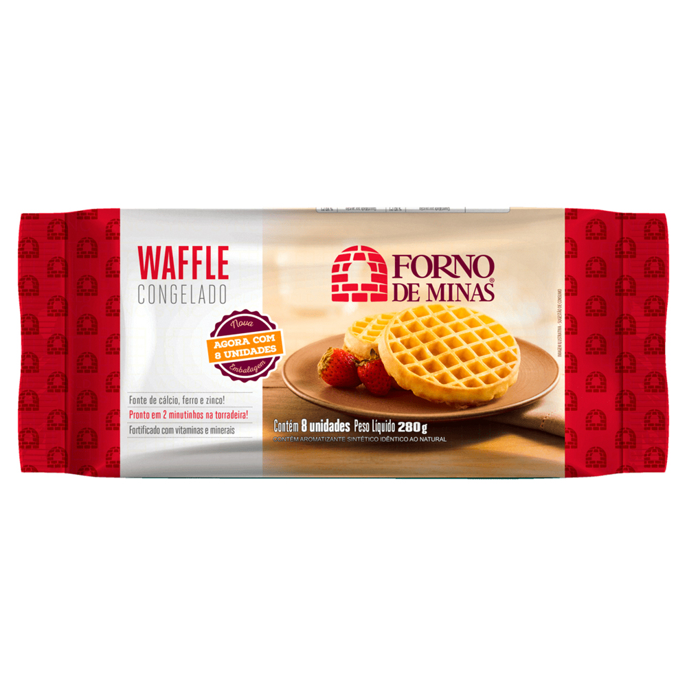 WAFFLE TRAD FORNO MINAS 280G
