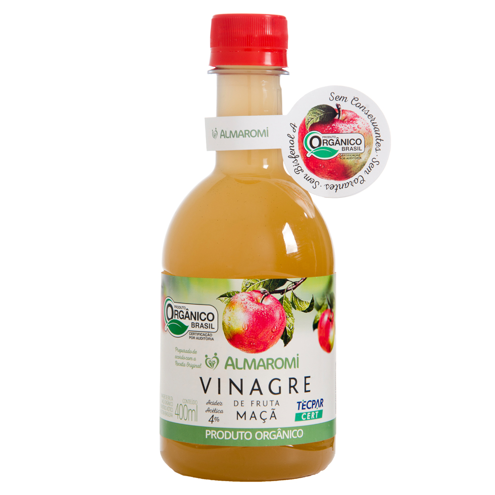 VINAGRE DE MACA ALMAROMI ORGANICO 400ML