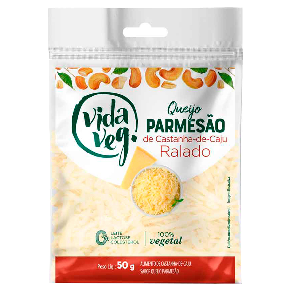 QUEIJO VIDA VEG PARMESAO C/CAJU RAL  50G