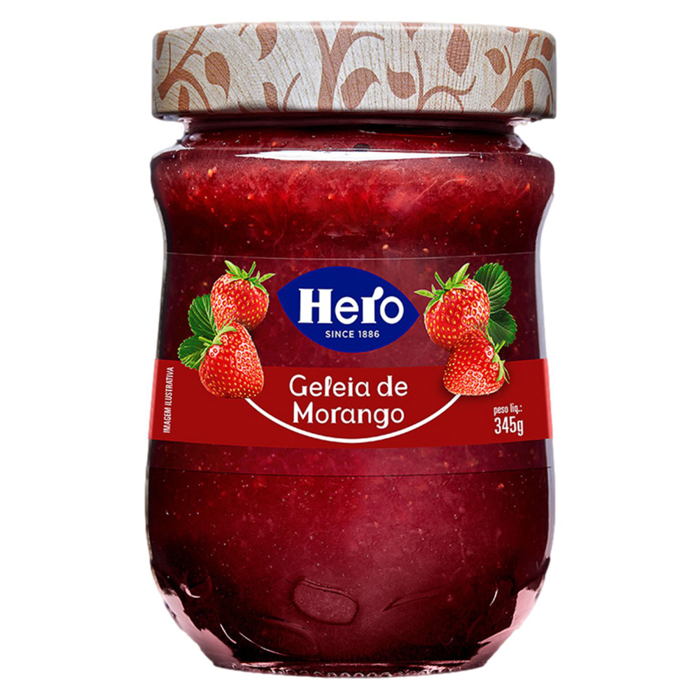 GELEIA HERO CLAS MORANGO 345G