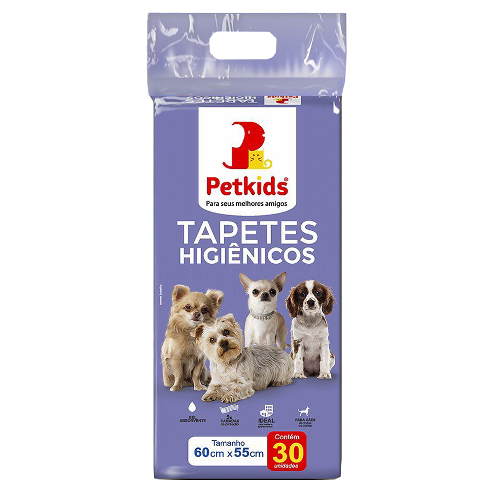TAPETE HIG 60CMX55CM PETKIDS 30UN