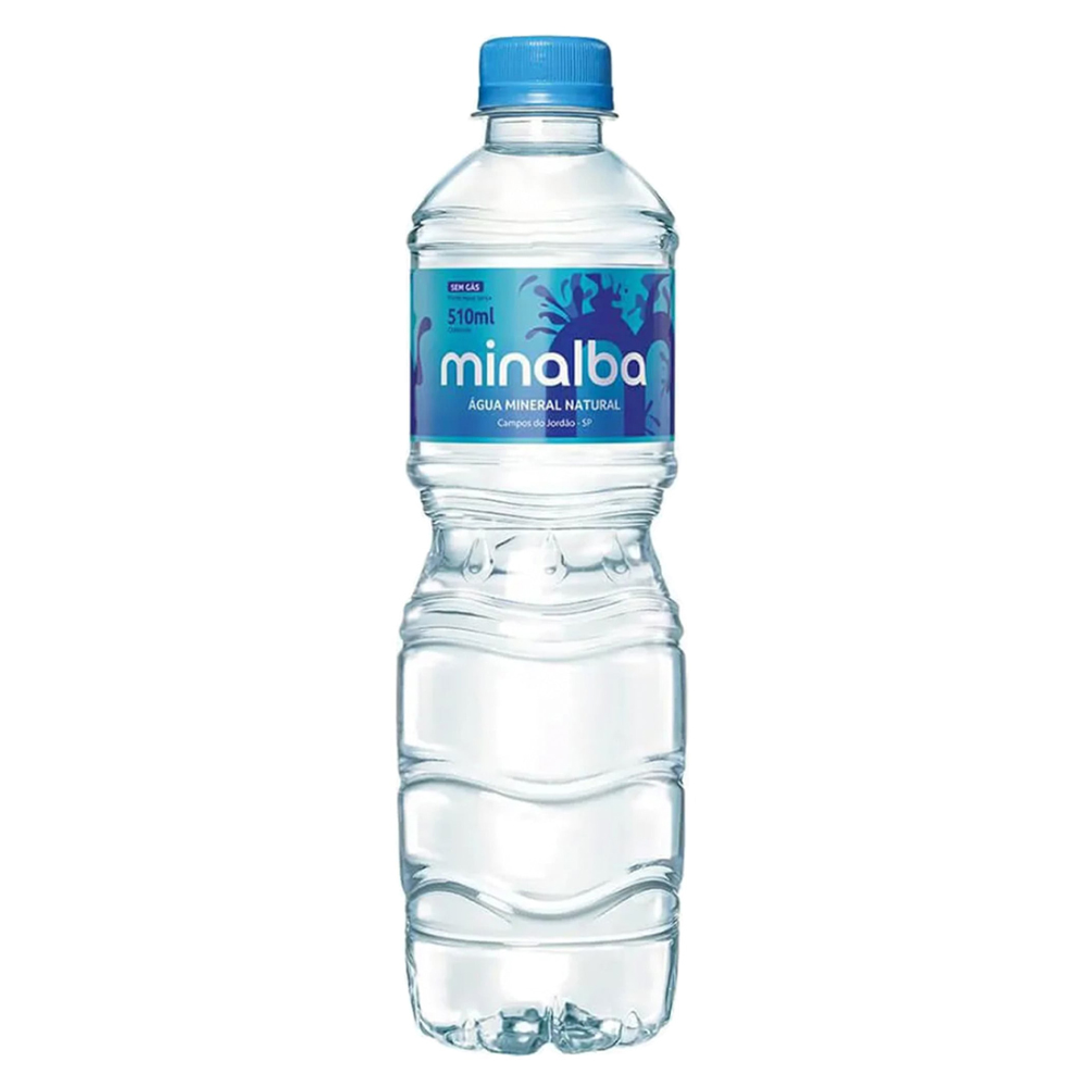 AGUA MINERAL MINALBA 510ML S/GAS PET