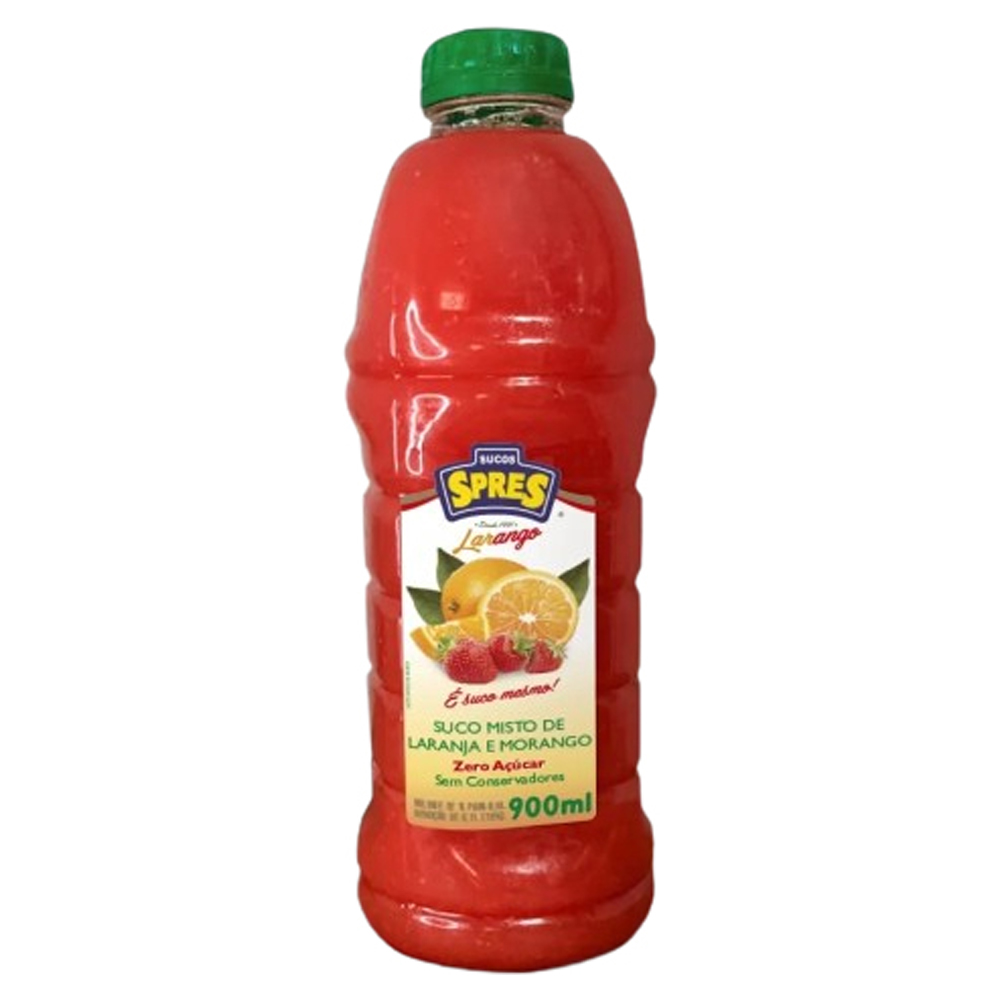 SUCO SPRES LARANJA E MORANGO 900ML