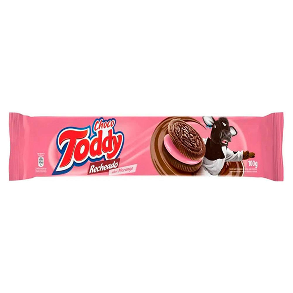 BISC TODDY RECH 100G MORANGO