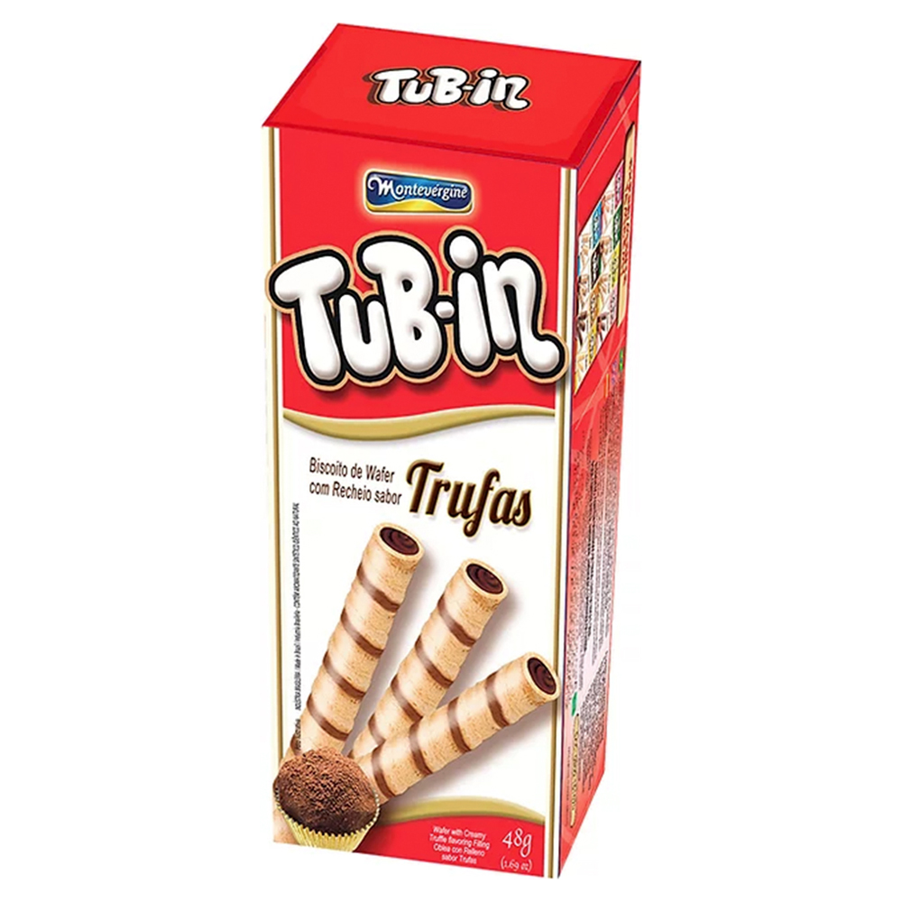 BISCOITO WAFER TUB-IN TRUFAS 48G