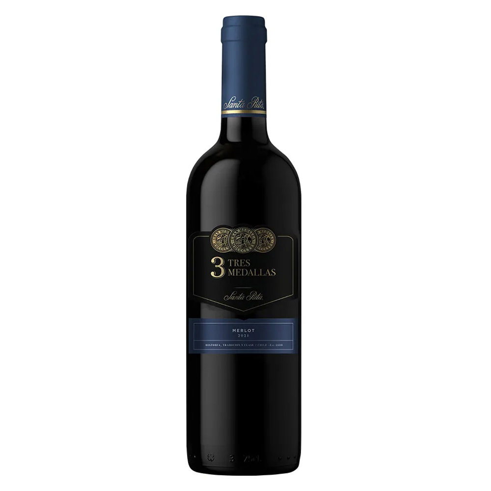VIN CHIL TRES MEDALLAS MERLOT 750ML