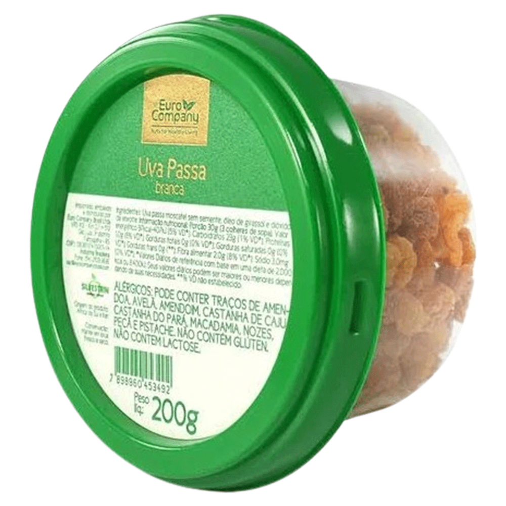 UVAS PASSAS EURO COMPANY BRANCA 200G