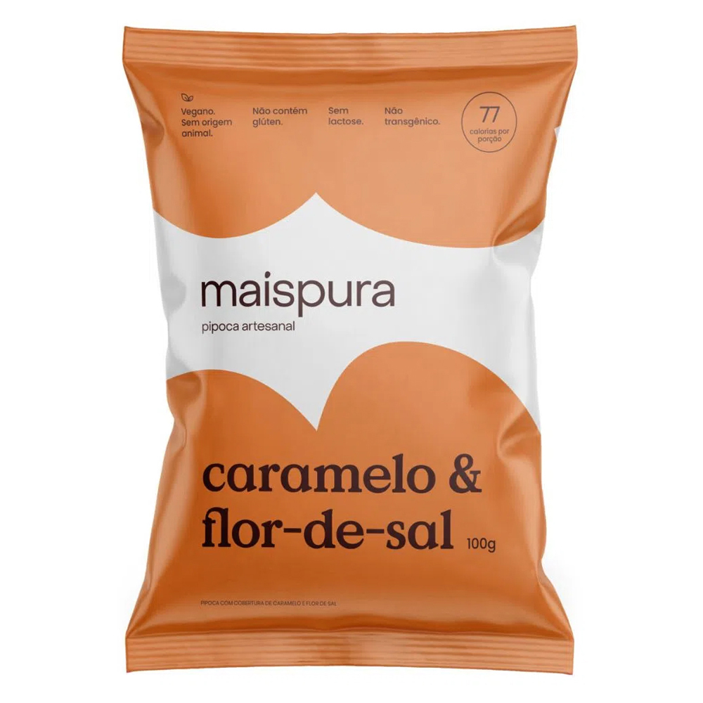 PIPOCA PRONTA CARAMELO & FLOR-DE-SAL MAISPURA PACOTE 100G