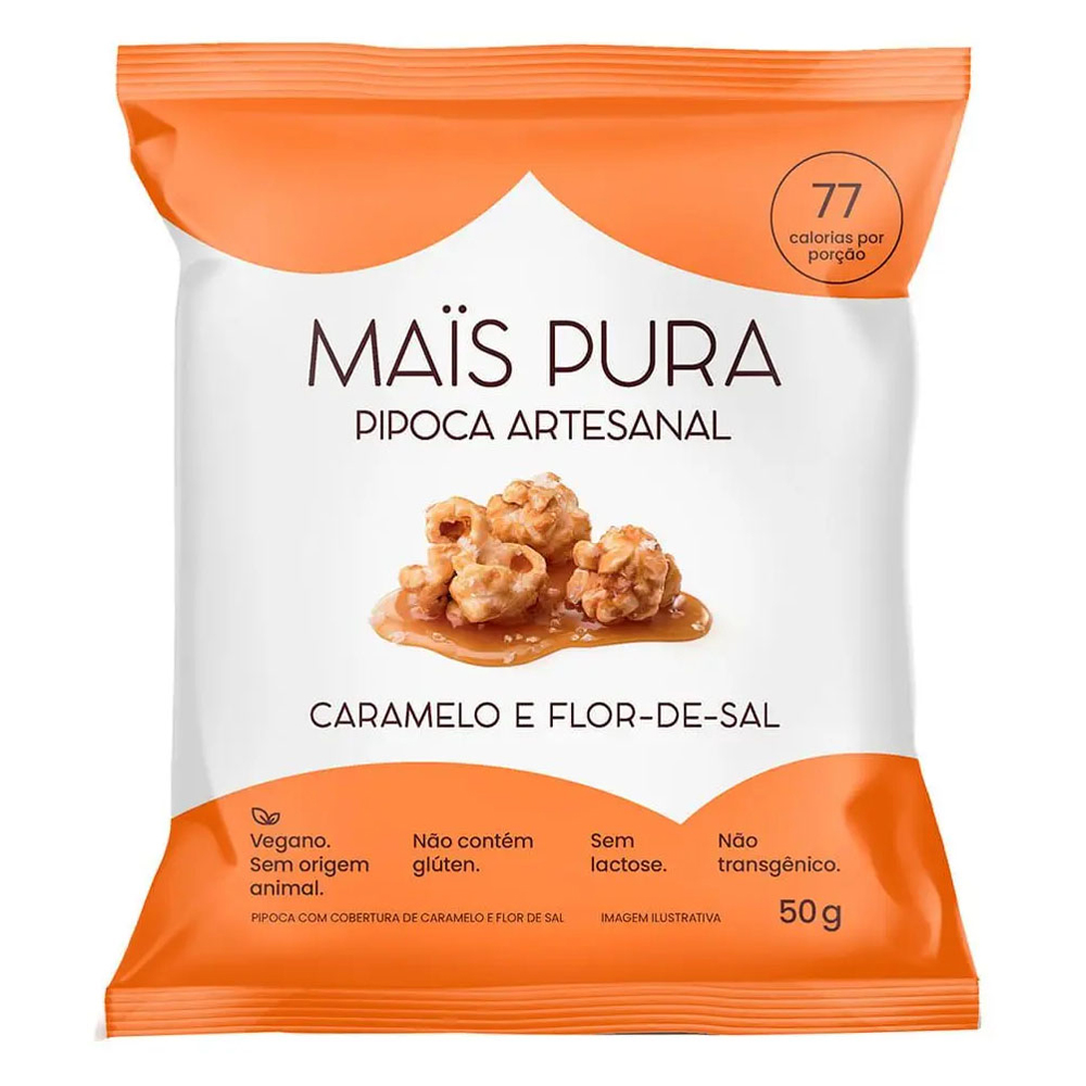 PIPOCA MAIS PURA CARAMELO E FLOR DE SAL 50G