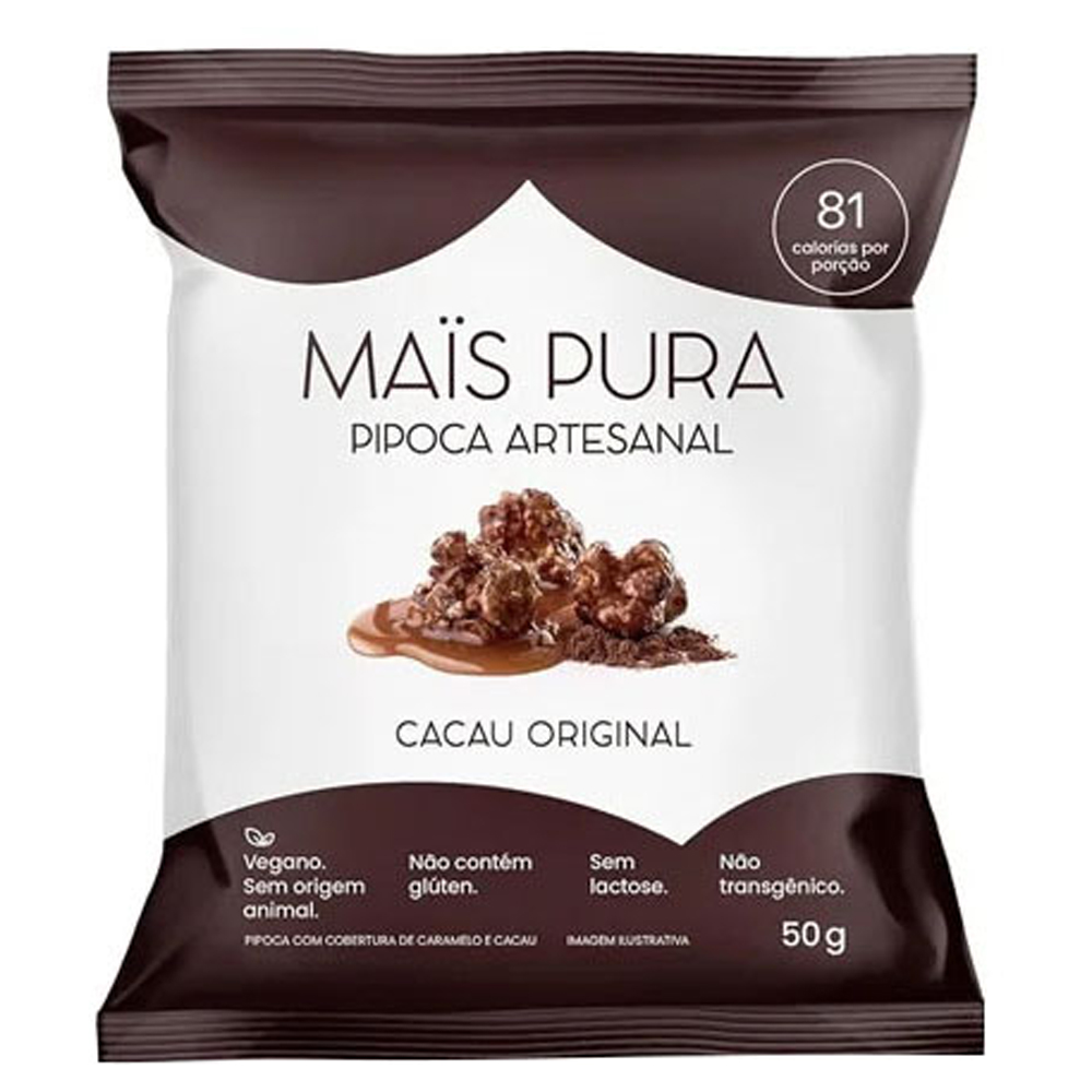 PIPOCA MAIS PURA CACAU ORIGINAL 50G