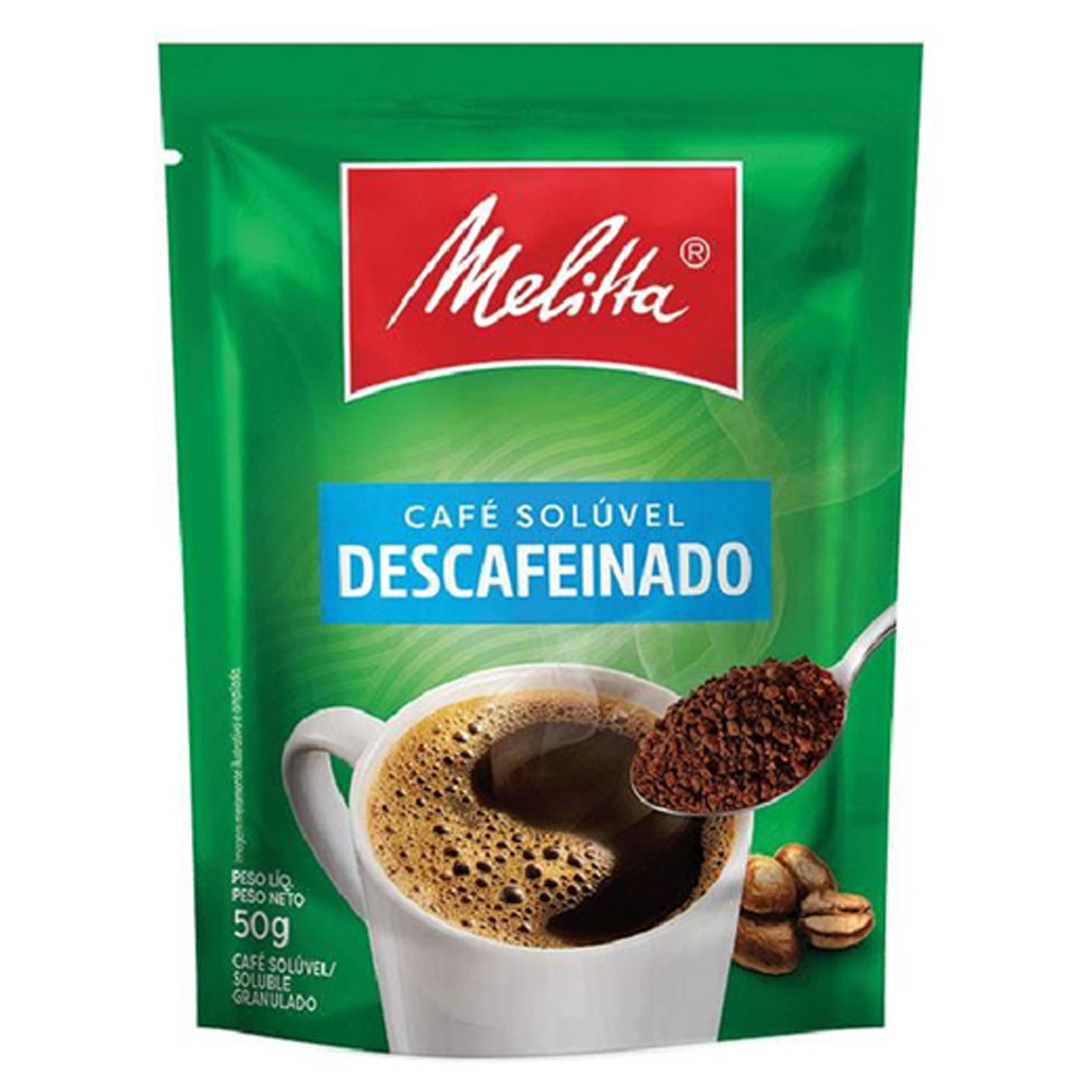 CAFÉ SOLÚVEL GRANULADO DESCAFEINADO MELITTA SACHÊ 40G