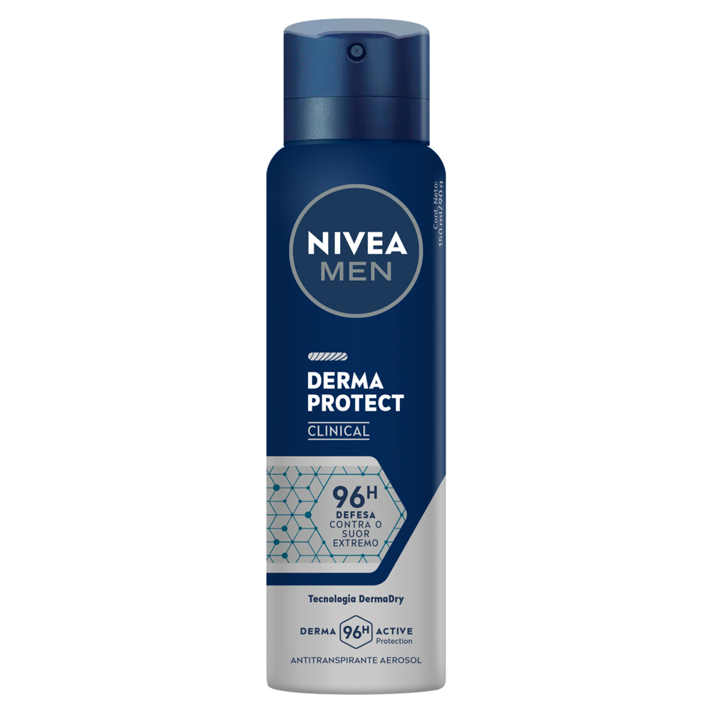 ANTITRANSPIRANTE AEROSSOL NIVEA MEN DERMA PROTECT CLINICAL 150ML SPRAY