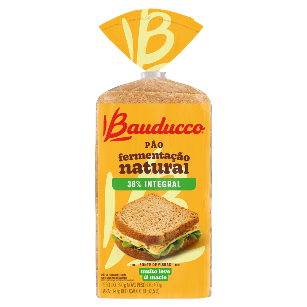 PAO FORMA BAUDUCCO 390G INTEGRAL