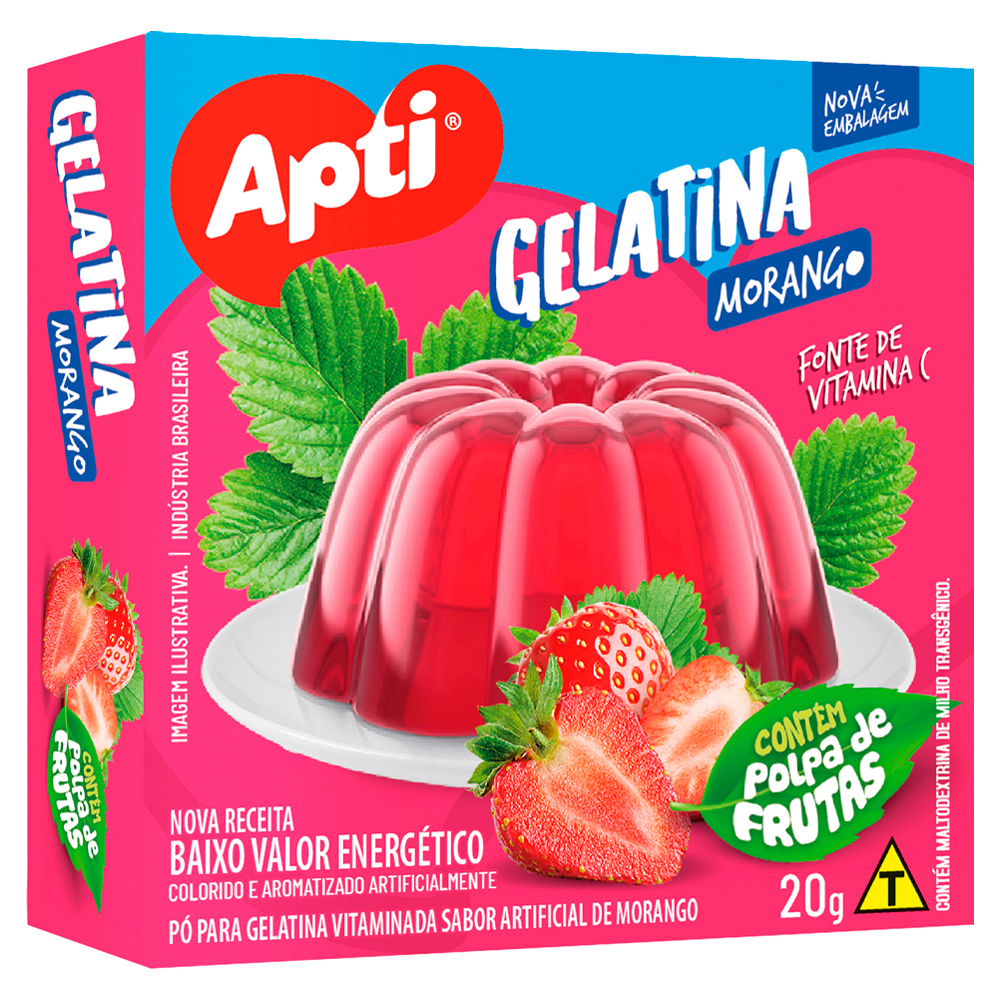GELATINA APTI 20G MORANGO