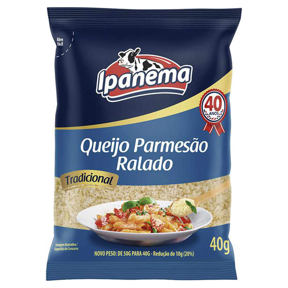 QUEIJO PARMESAO IPANEMA RALADO FINO  40G
