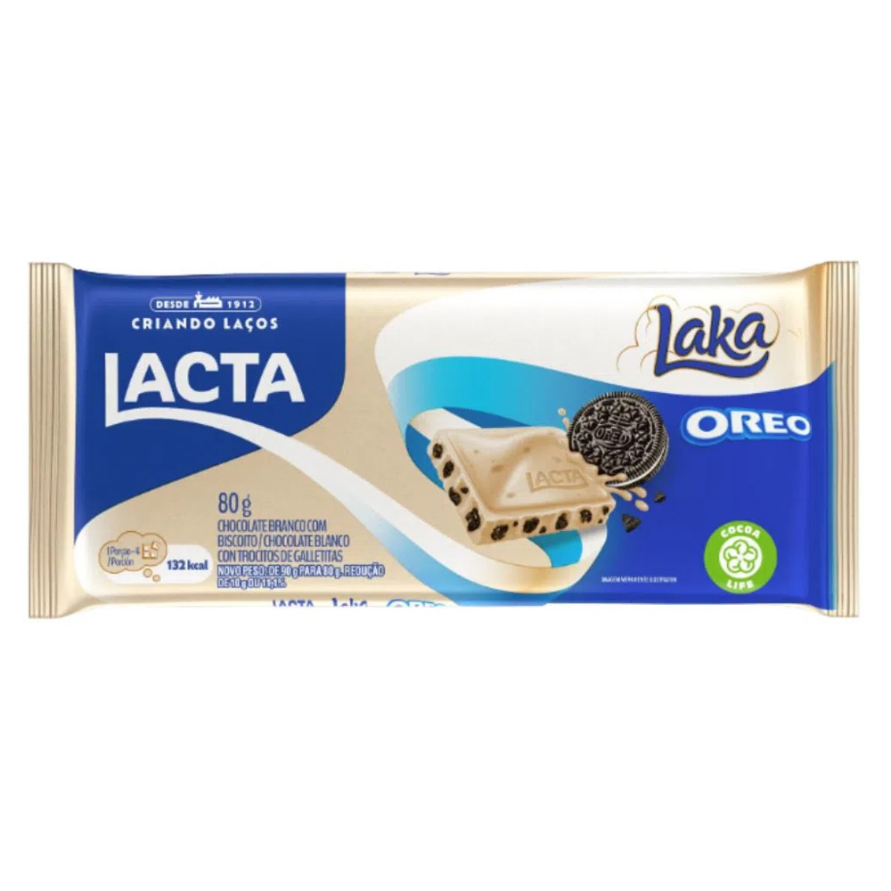 CHOC LACTA TABL 80G OREO