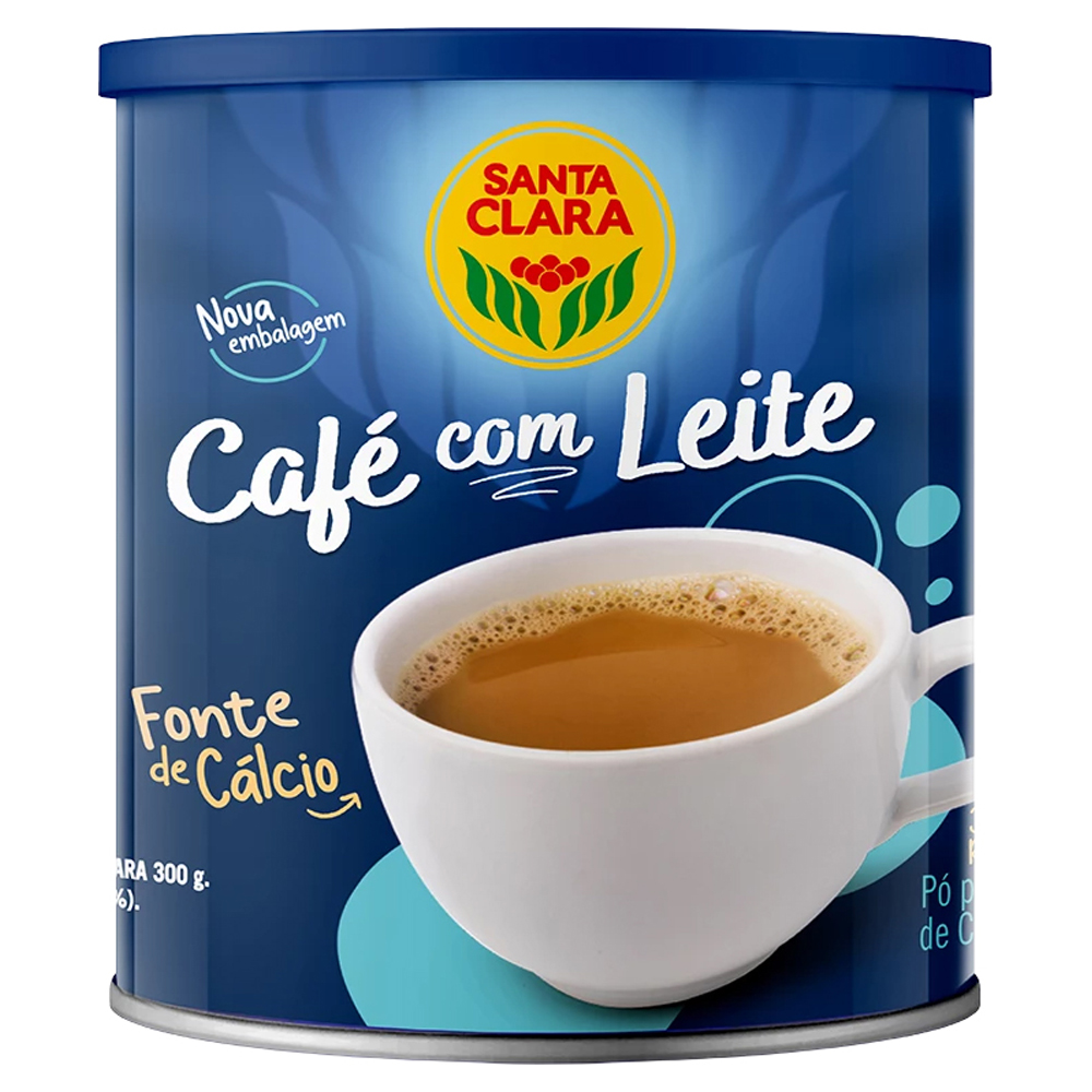 CAFE C/LEITE SANTA CLARA 300G TRAD
