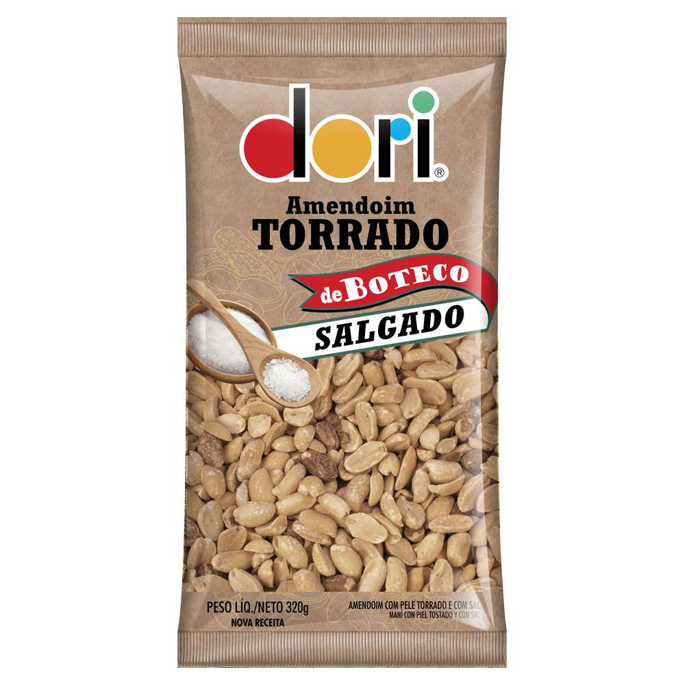 AMENDOIM DORI 320G TOR BUTECO SALGADO