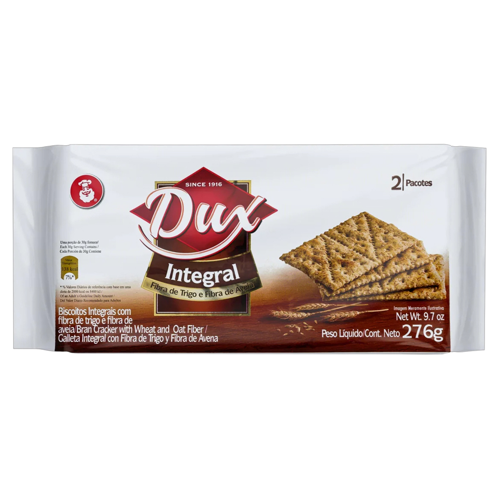 BISCOITO INTEGRAL DUX PACOTE 276G