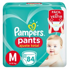FRALDA PAMPERS PANTS AJUSTE TOT M 84UN