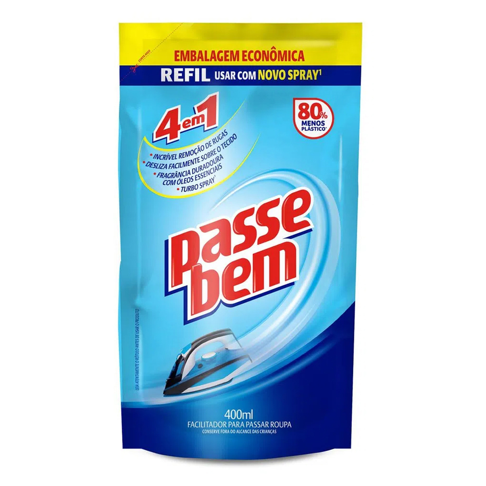 PASSA ROUPAS PASSE BEM 400ML SACHE