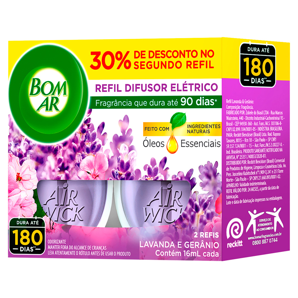 BOM AR OLEOS 16ML RF 2UN LAVANDA PROM