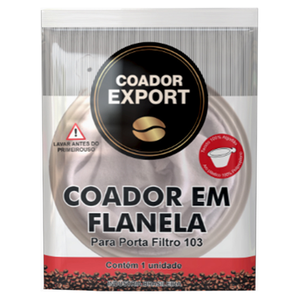 COADOR DE CAFE EM FLANELA EXPORT 1UN