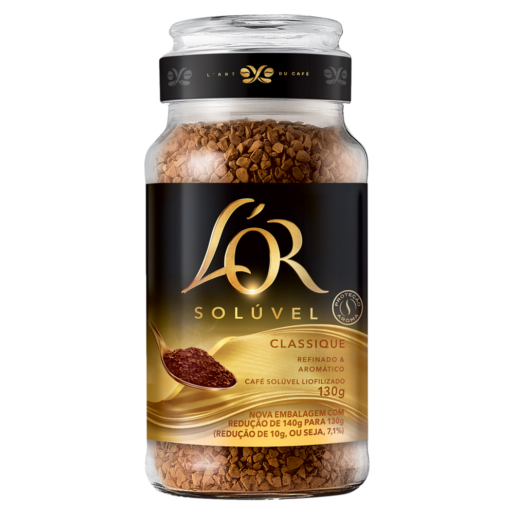 CAFÉ SOLÚVEL LIOFILIZADO CLASSIQUE LOR VIDRO 130G