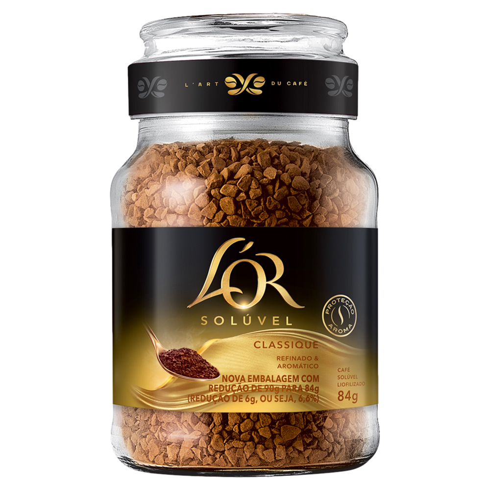 CAFÉ SOLÚVEL LIOFILIZADO CLASSIQUE LOR VIDRO 84G
