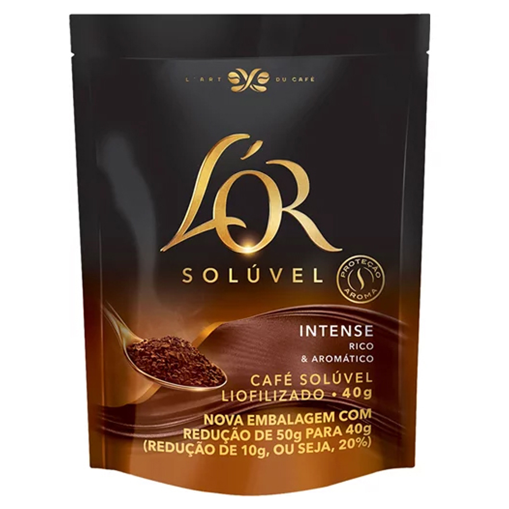 CAFÉ SOLÚVEL LIOFILIZADO INTENSE LOR SACHÊ 40G