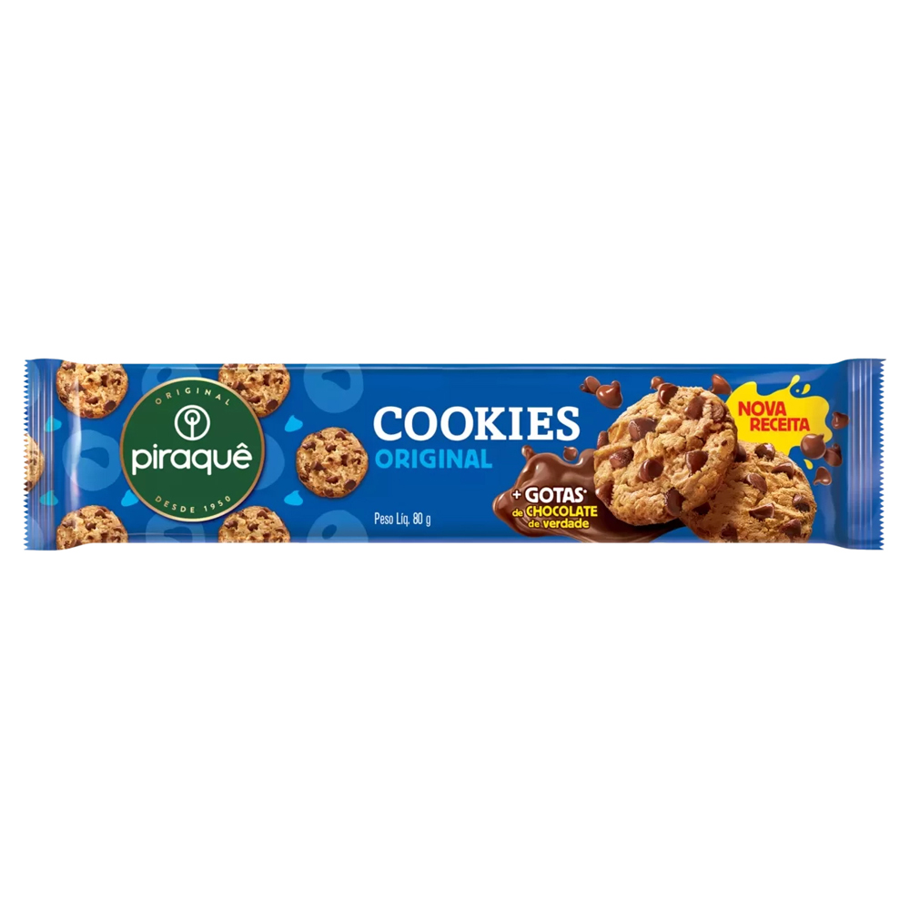 BISC PIRAQUE COOKIES 80G ORIG BAUNILHA