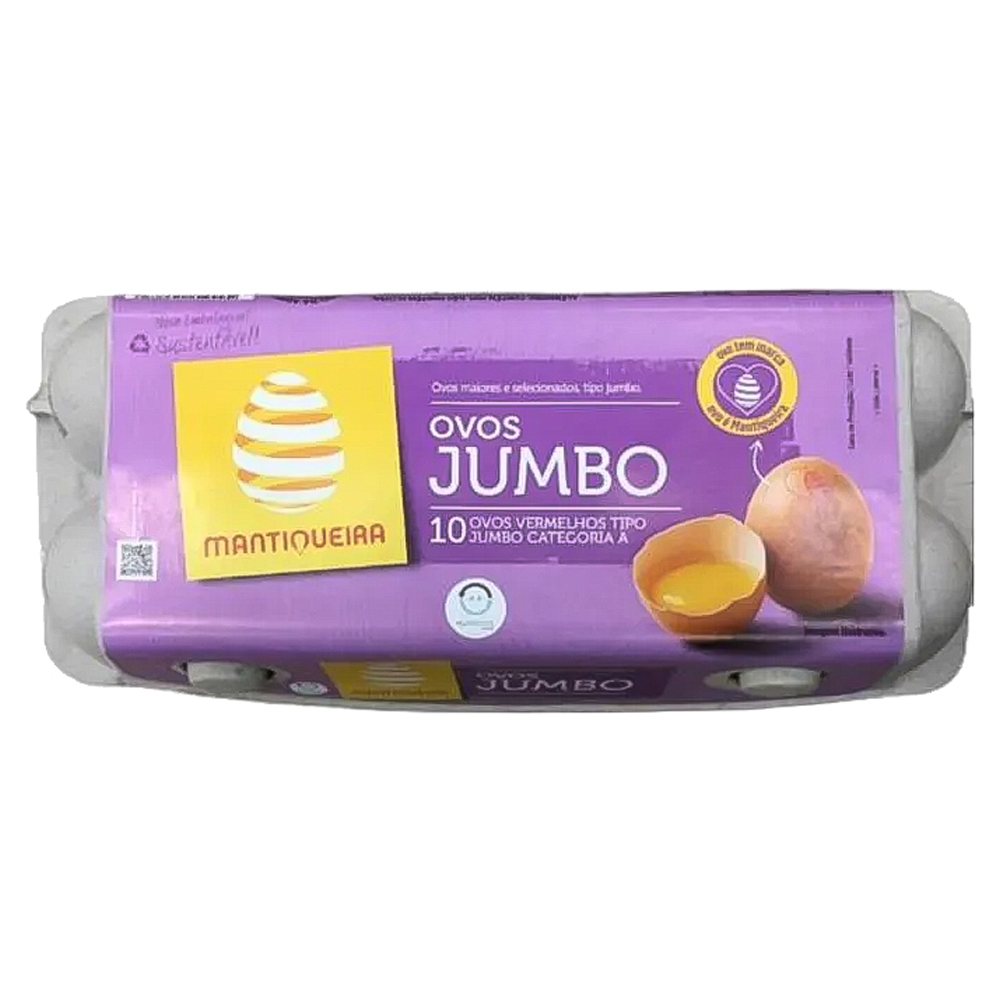 OVOS JUMBO VERMELHO MANTIQUEIRA C/10UN