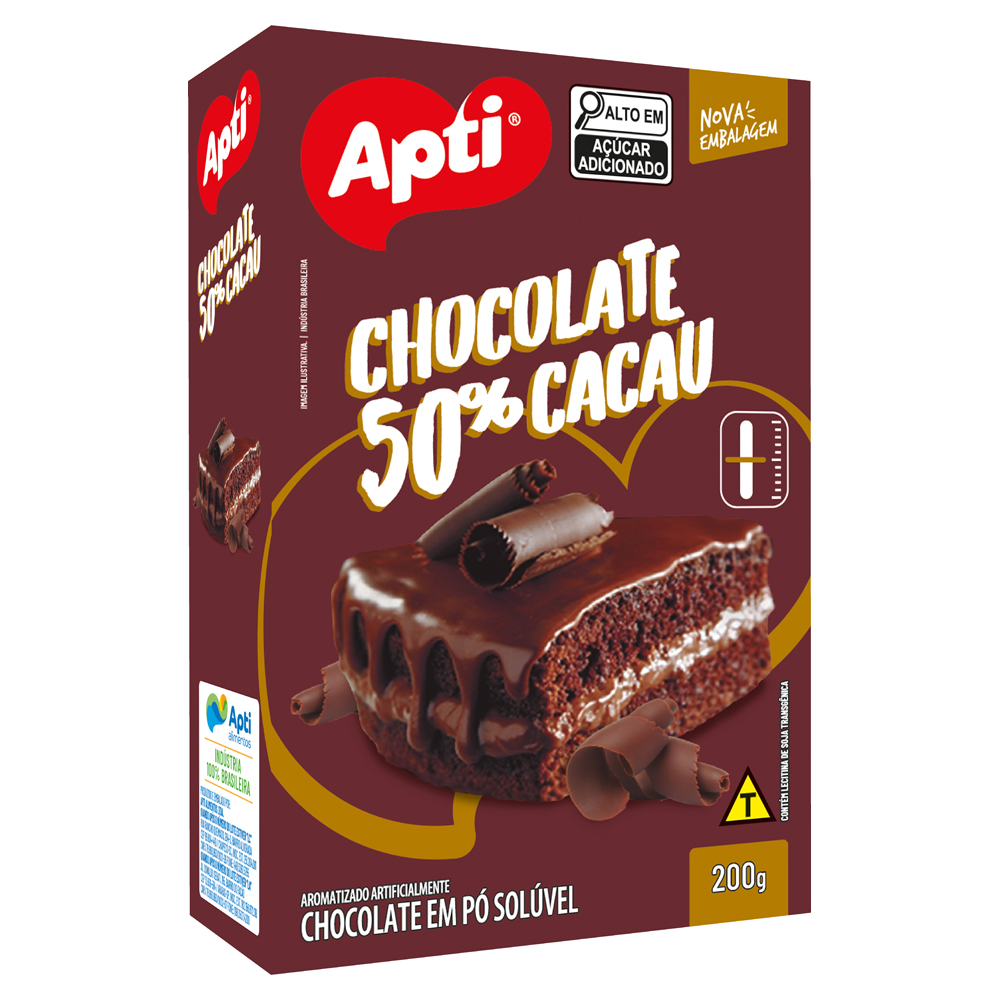 CHOCOLATE EM PO 50% APTI 200G
