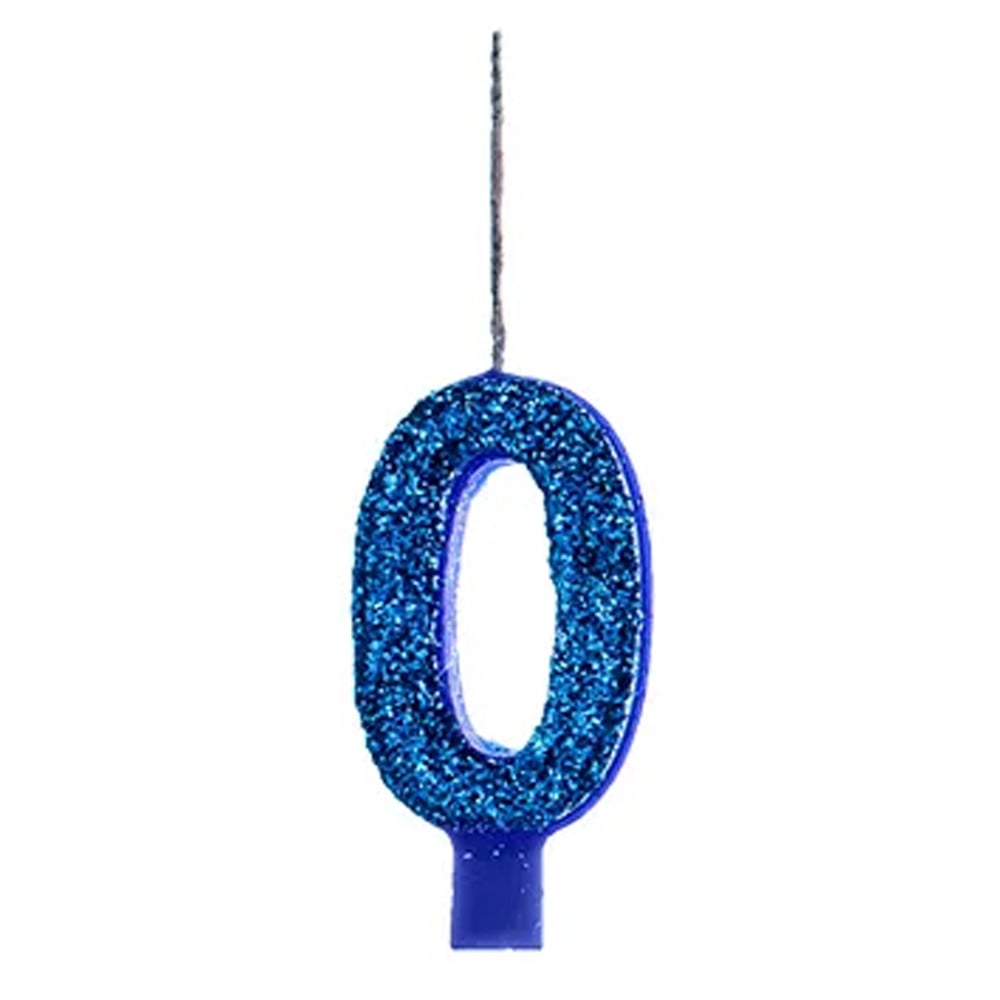 VELA ANIV DOCE FESTA SUP GLITER AZUL N?0