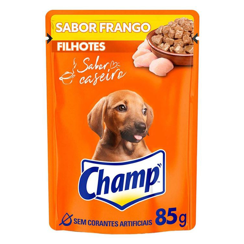 RACAO CHAMP FILHOT SABOR FRANG SACHE 85G