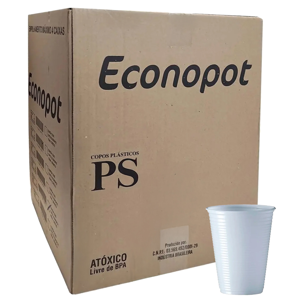 COPO DESCART ECONOPOT 180MLX100UN