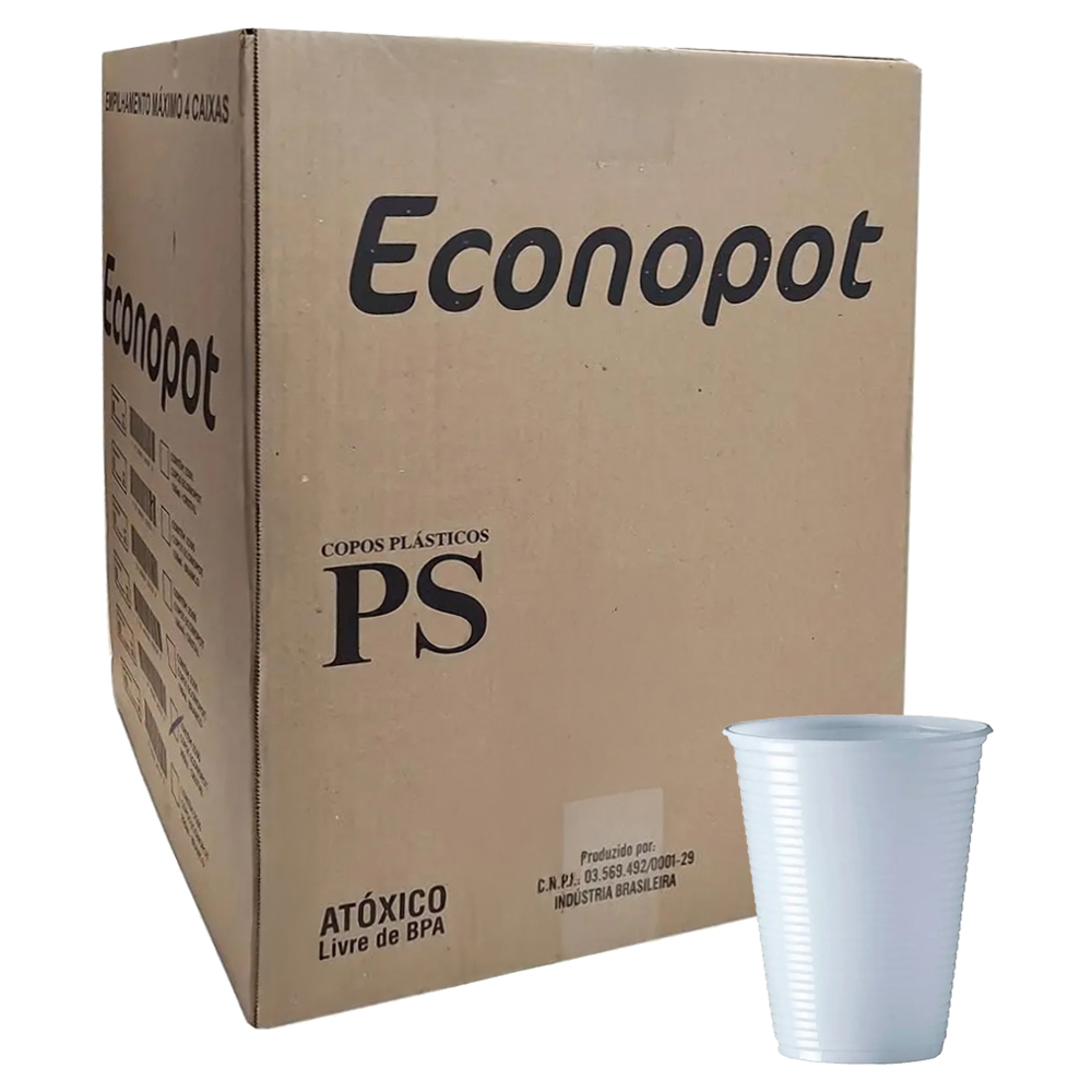 COPO DESCART ECONOPOT 200MLX100UN