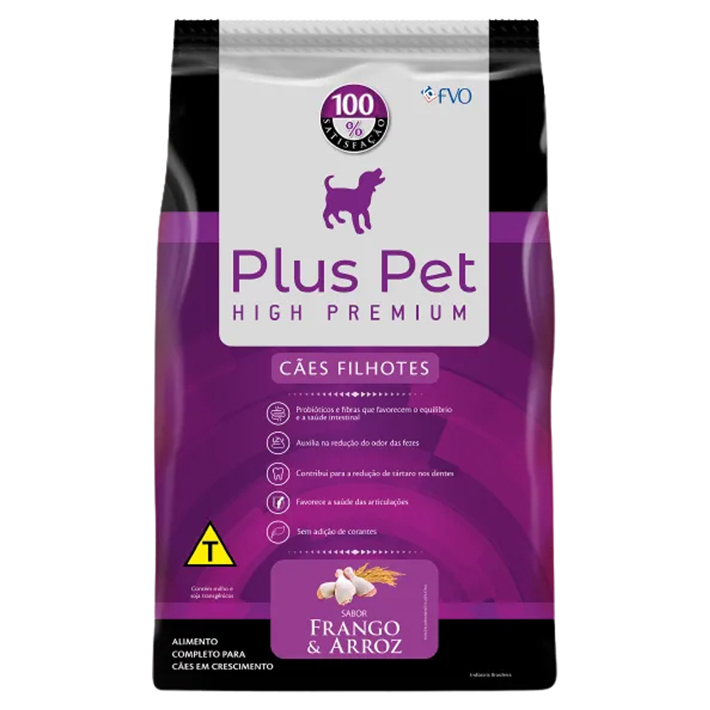 RAÇÃO PLUS PET PREMIUM FILHOTE 1KG