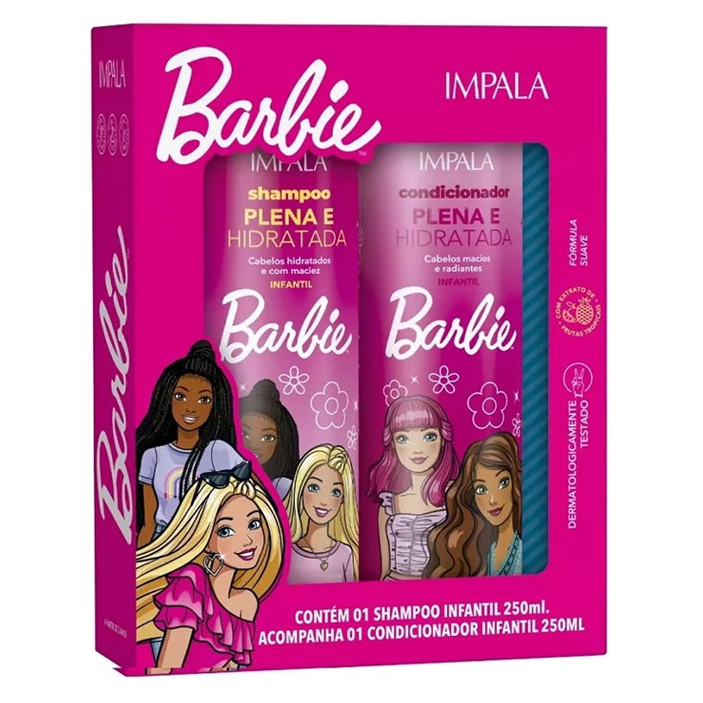 KIT SHAMPOO + CONDICIONADOR BARBIE TODO TIPO CABELO 250ML