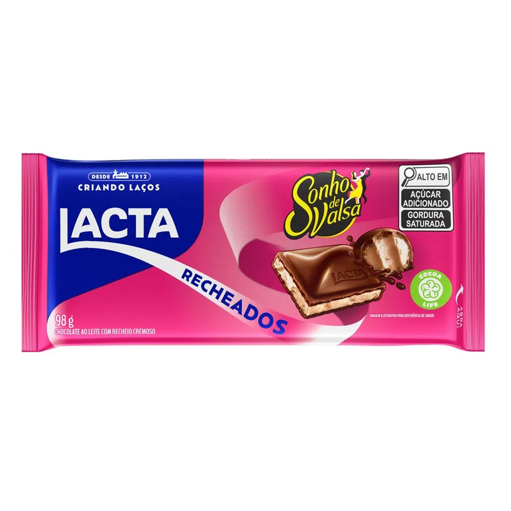 CHOC LACTA TABL 98G SONHO DE VALSA RECH